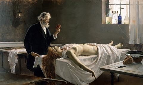 Enrique Simonet, La autopsia, 1890