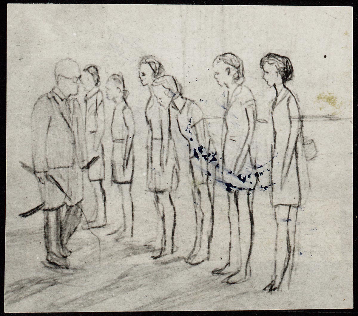 Kamptekening uit bezet Nederlands-Indië (1942-1945) (Collectie Museon, NIOD)