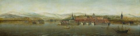 Johannes Vinckboons: Gezicht op Cochin, aan de kust van Malabar, 1663. Bron: Rijksmuseum Amsterdam